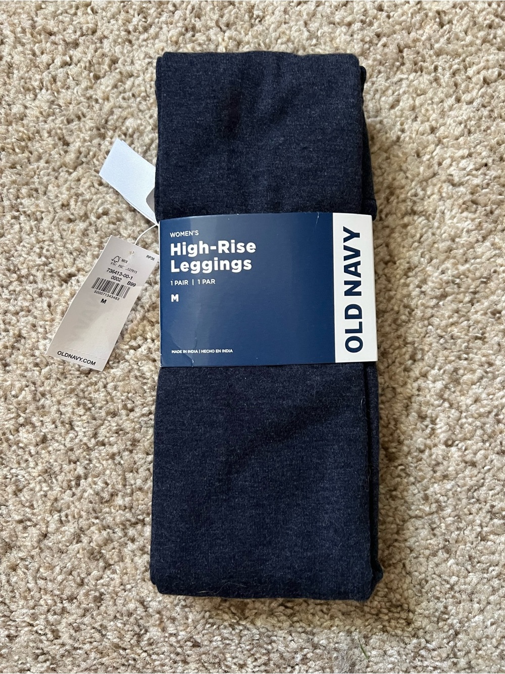 NWT Old Navy Dark Navy Jersey High-Rise Leggings